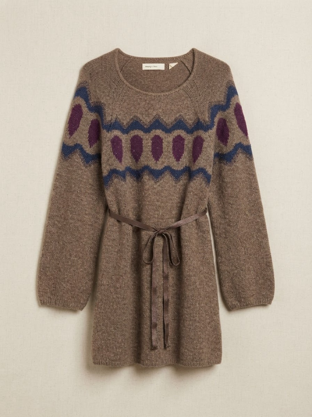 Sleeping on Snow Anthropologie Fair Isle Sweater Dress / Tunic – Size M
